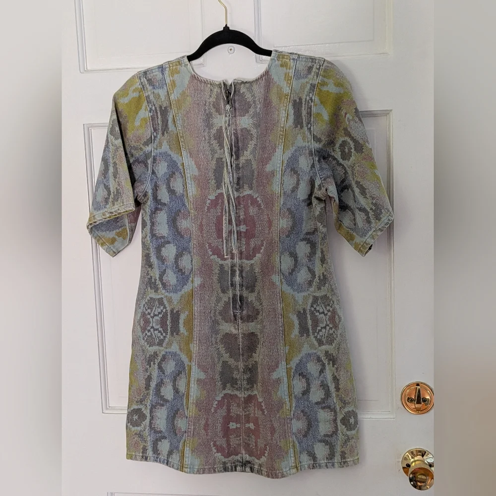 Desigual x Christian Lacroix Tapestry Dress NWT Size M Belted Mini Artsy Print - Picture 8 of 8